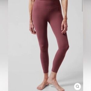 Athleta Transcend Yoga Pants in Pink High Waisted